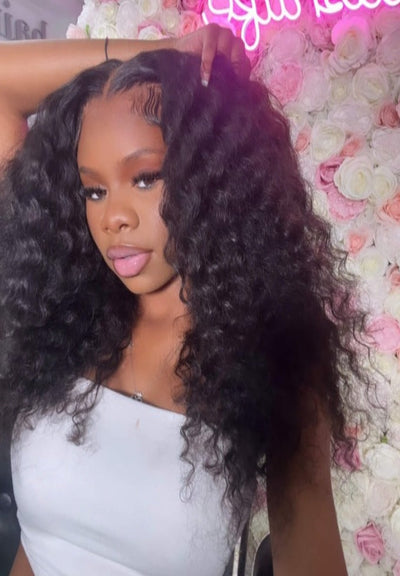 pink poptart beauty deep wave wig