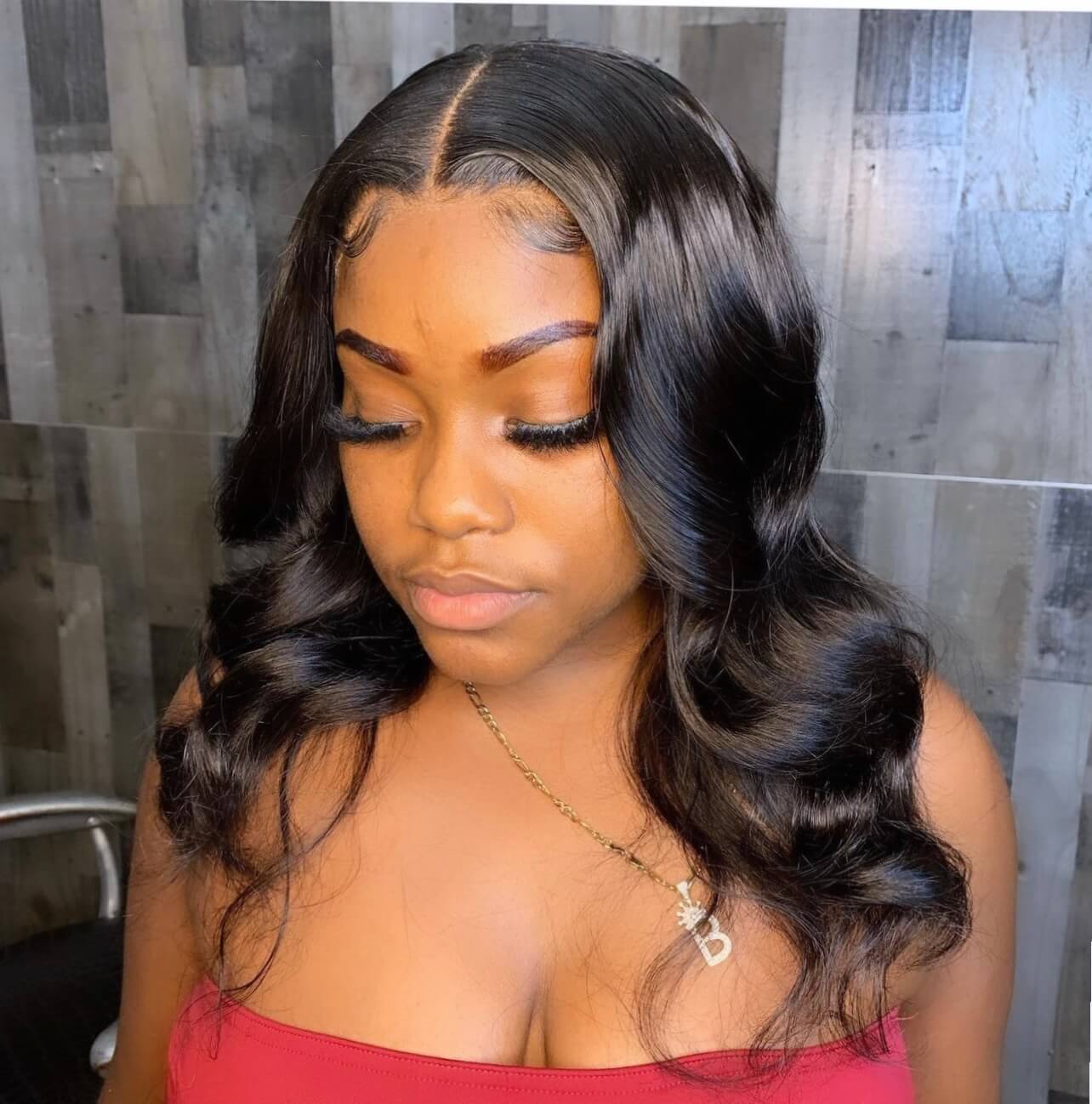 pink poptart beauty body wave wig